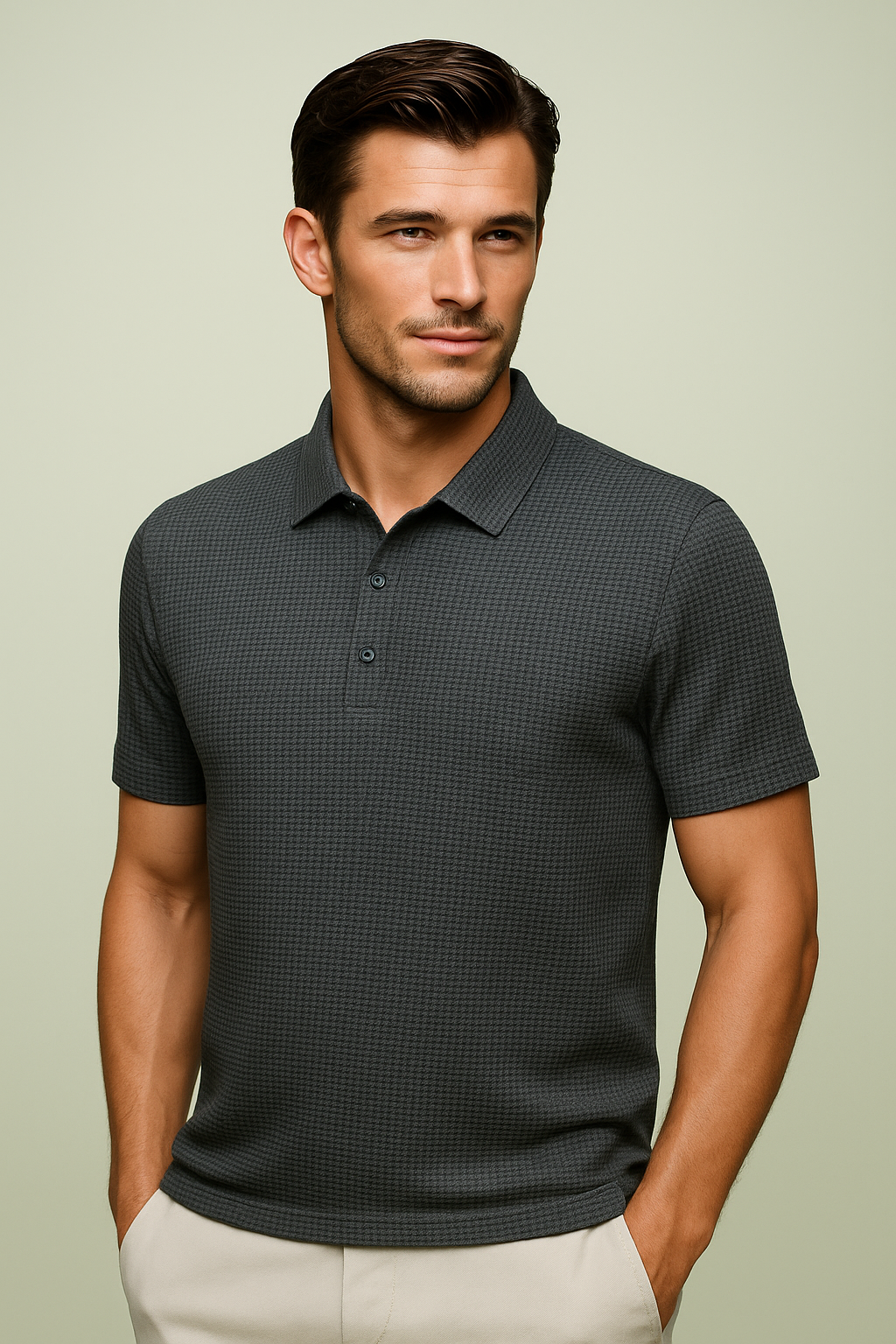 Luca Structured Polo Shirt: Stylish, Airy, Effortlessly Chic