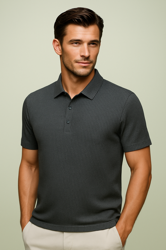 Luca Structured Polo Shirt: Stylish, Airy, Effortlessly Chic