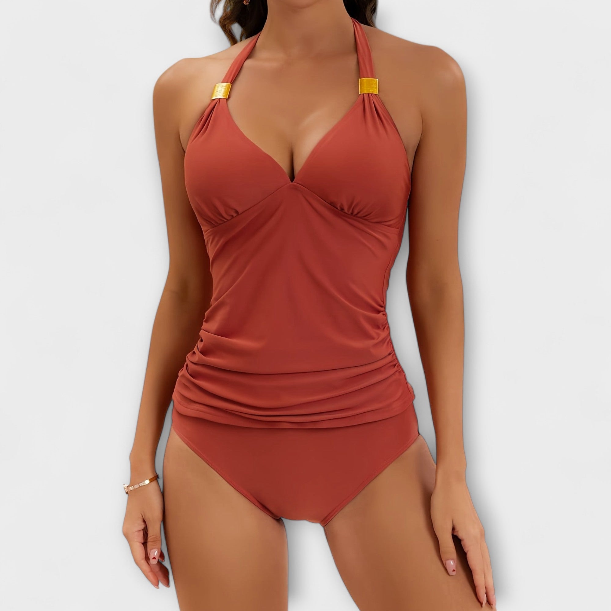 Adeline | Halter Neck Two-Piece Swimsuit