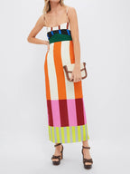 Allegra | Empire Waist Striped Maxi Dress