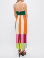 Allegra | Empire Waist Striped Maxi Dress