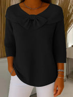 Allegra | Relaxed Fit Bow Detail Sweater