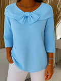 Allegra | Relaxed Fit Bow Detail Sweater