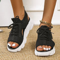 Azure | Knit Lace-Up Orthopedic Athletic Sandals