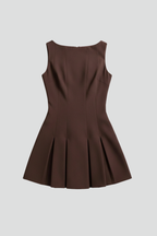 Bianca | Sleeveless Pleated Mini Dress