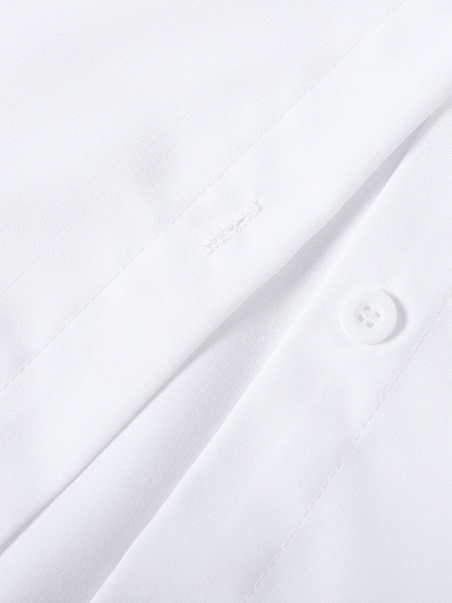 Bridget | Flared Sleeve Bow-Embellished Lapel Blouse
