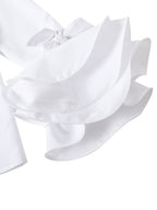Bridget | Flared Sleeve Bow-Embellished Lapel Blouse