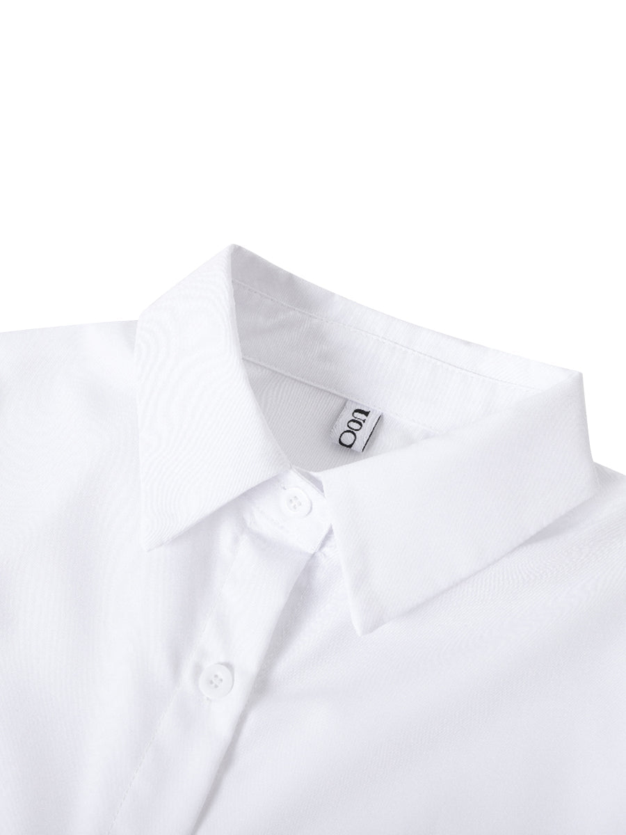 Bridget | Flared Sleeve Bow-Embellished Lapel Blouse