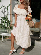 Brooke | Off Shoulder Tiered Maxi Dress