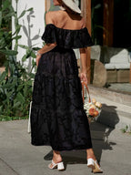 Brooke | Off Shoulder Tiered Maxi Dress