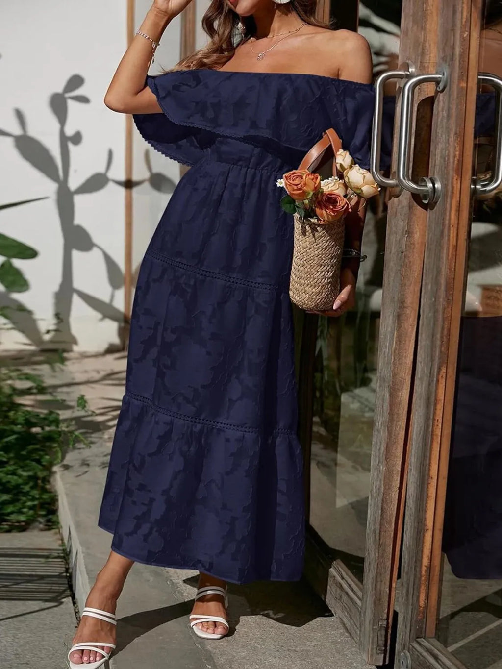 Brooke | Off Shoulder Tiered Maxi Dress