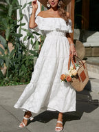 Brooke | Off Shoulder Tiered Maxi Dress