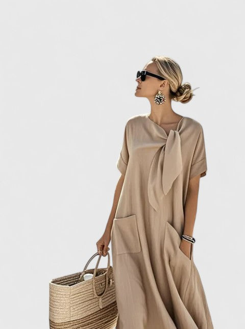Cara | Flowy Fit Sleeveless Midi Dress