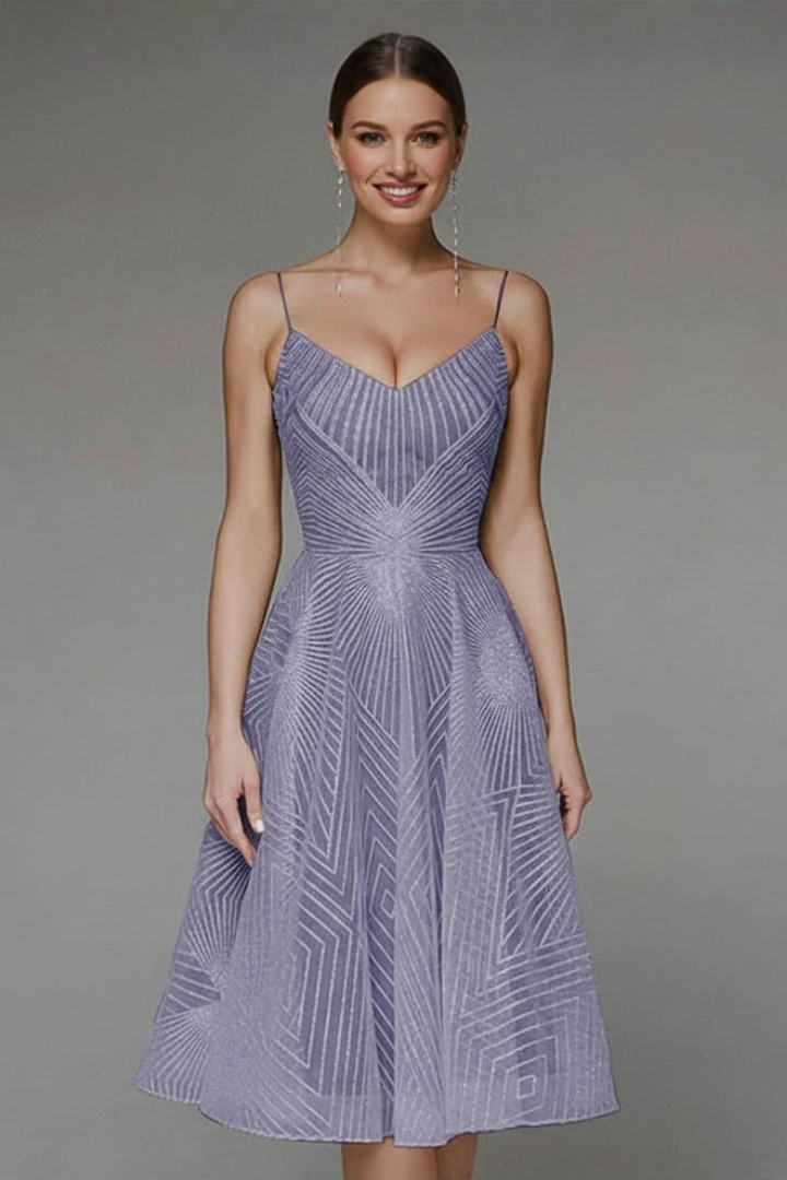 Cara | Spaghetti Strap A-Line Midi Dress