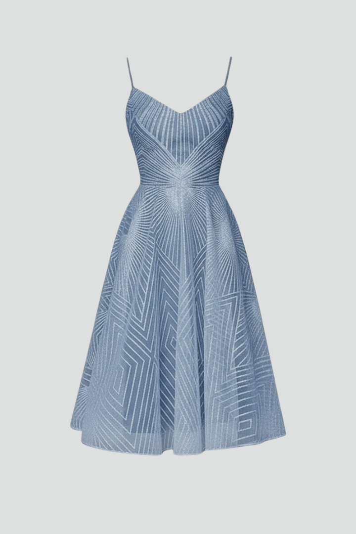 Cara | Spaghetti Strap A-Line Midi Dress