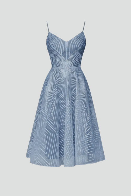 Cara | Spaghetti Strap A-Line Midi Dress