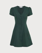 Clarissa | Relaxed Fit V Neck Button-Up Summer Dress