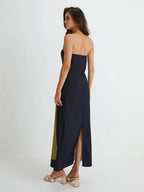 Clarissa | Strapless Printed Maxi Dress