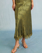Cleo | Slim Fit Jacquard Cap Sleeve Wedding Guest Dress