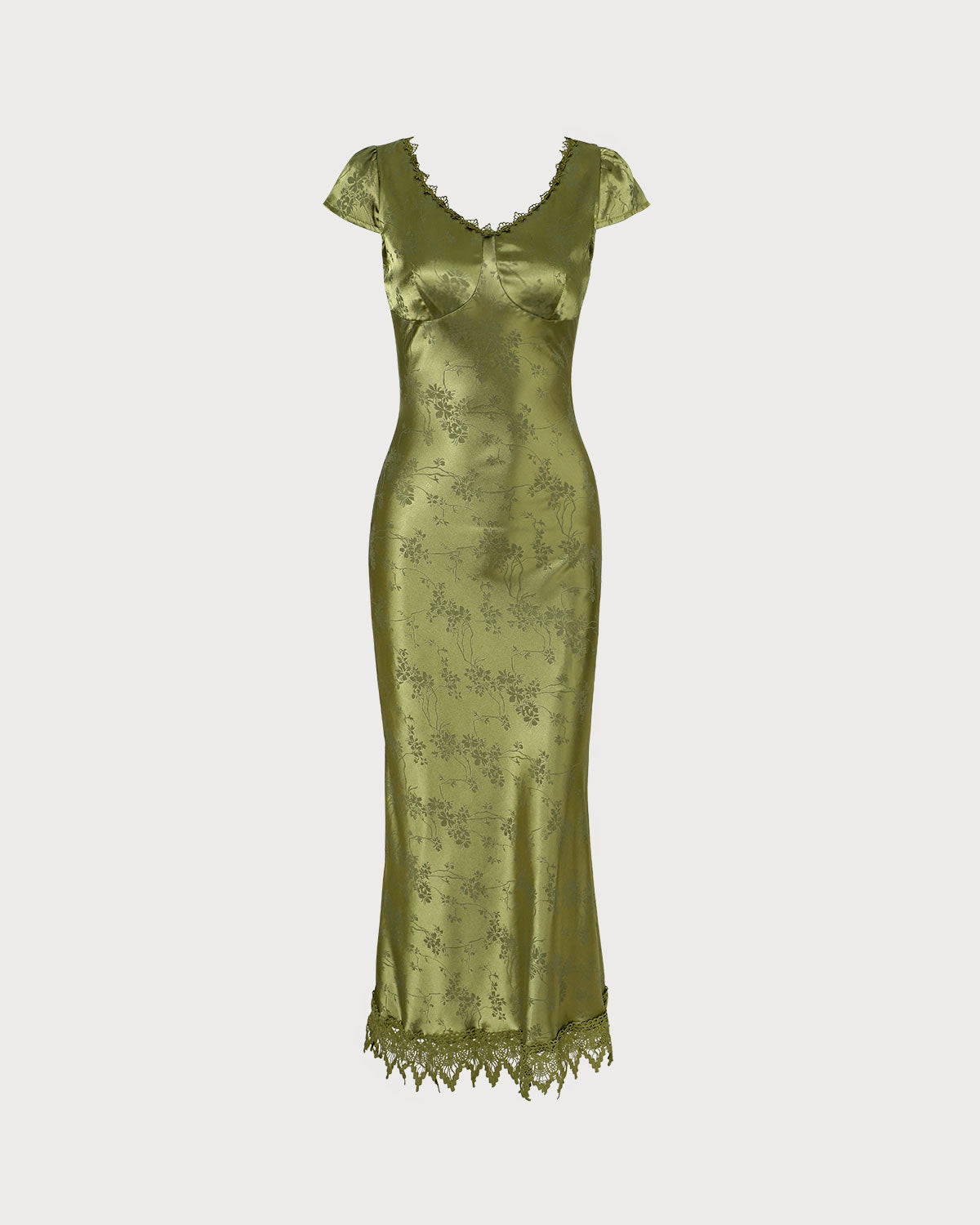 Cleo | Slim Fit Jacquard Cap Sleeve Wedding Guest Dress