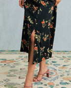 Cleo | Slim Fit V Neck Floral Summer Maxi Dress