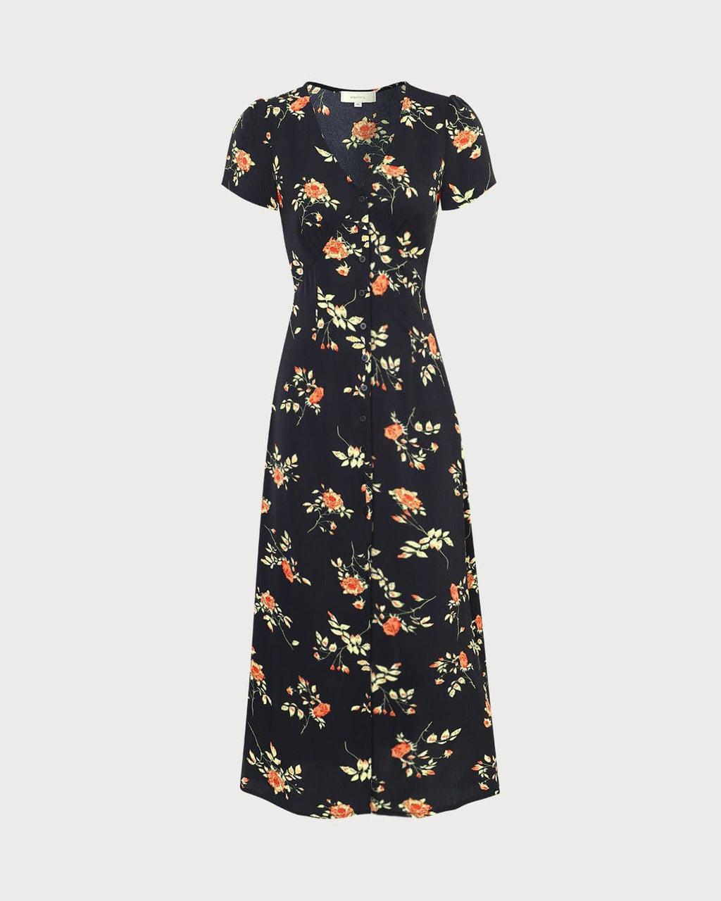Cleo | Slim Fit V Neck Floral Summer Maxi Dress