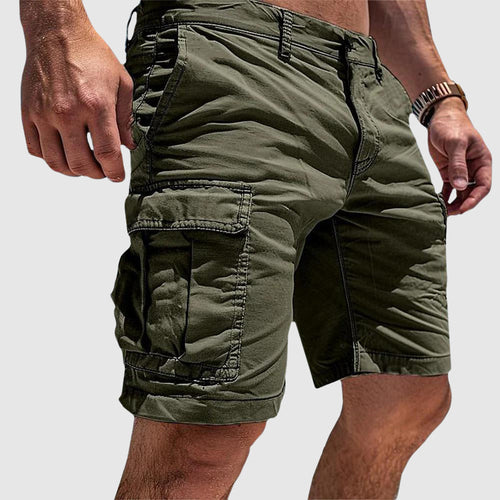 Colin | Relaxed Fit Cargo Pocket Knee-Length Shorts