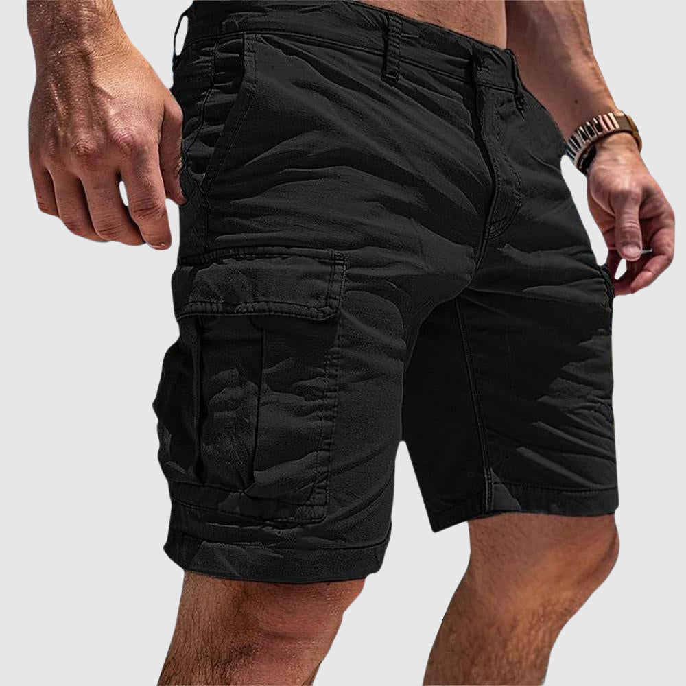 Colin | Relaxed Fit Cargo Pocket Knee-Length Shorts