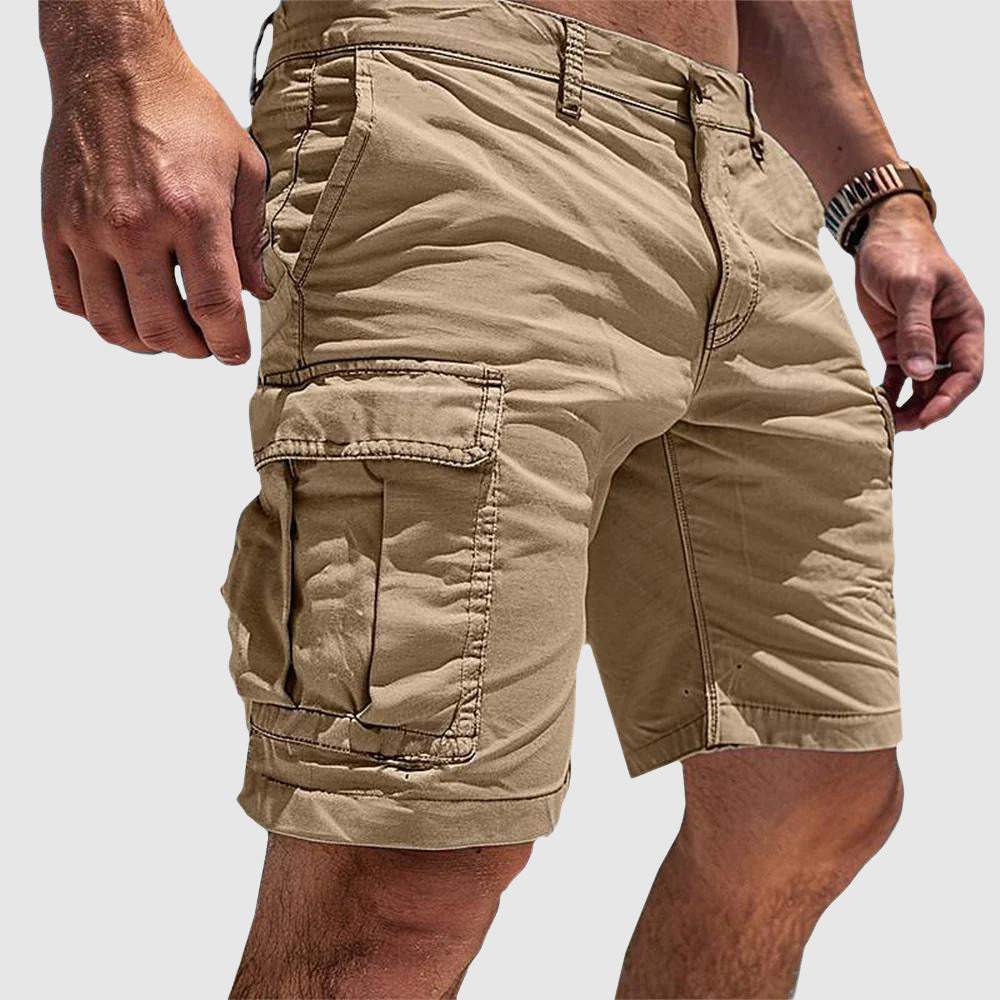 Colin | Relaxed Fit Cargo Pocket Knee-Length Shorts