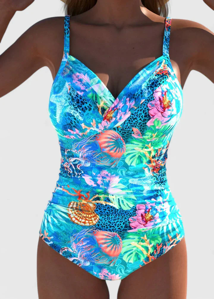 Cosima | Fitted Printed One-Piece Swimsuit