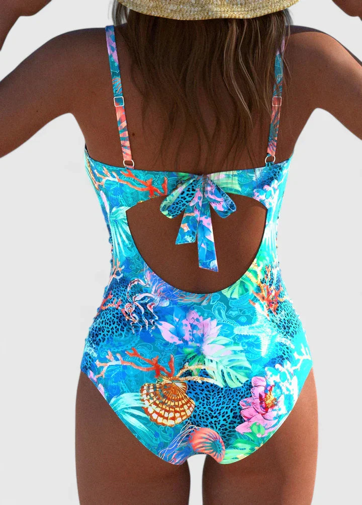 Cosima | Fitted Printed One-Piece Swimsuit