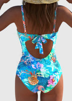 Cosima | Fitted Printed One-Piece Swimsuit