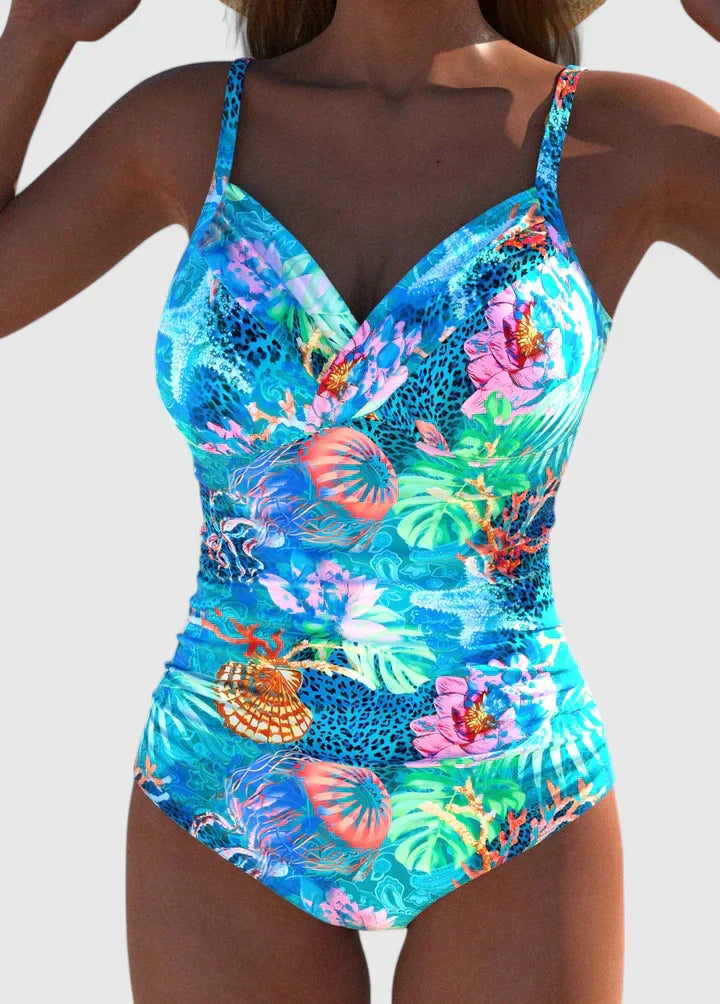 Cosima | Fitted Printed One-Piece Swimsuit