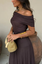 Cressida | One-Shoulder Pleated Maxi Dress