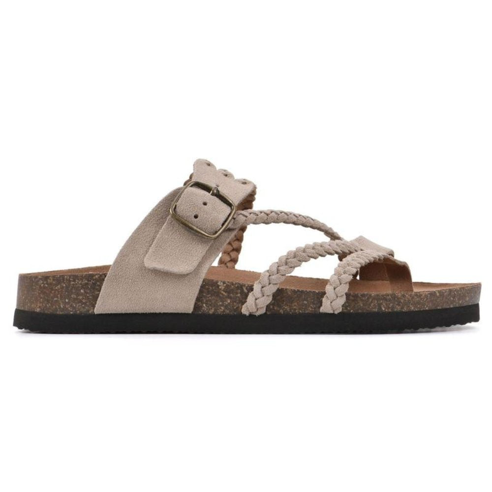Daniela | Braided Strap Buckle Toe-Loop Sandals