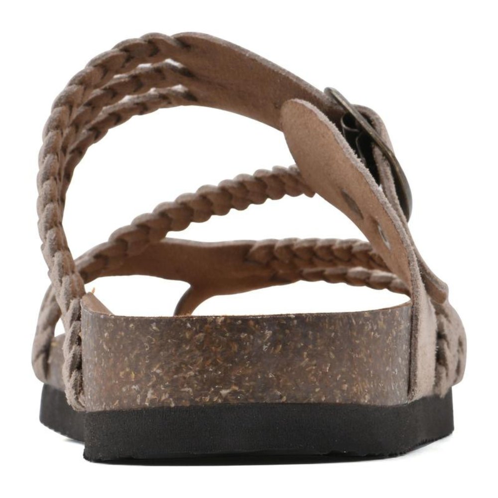Daniela | Braided Strap Buckle Toe-Loop Sandals