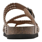 Daniela | Braided Strap Buckle Toe-Loop Sandals