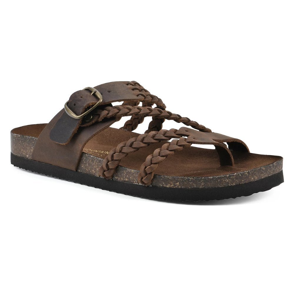 Daniela | Braided Strap Buckle Toe-Loop Sandals