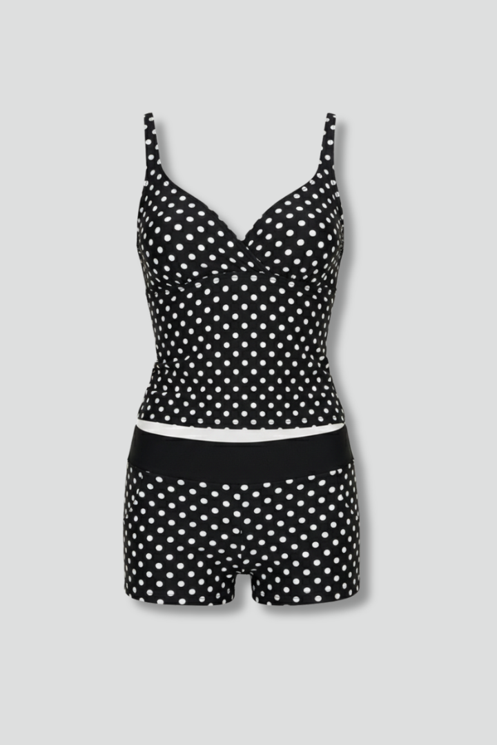 Daniela | Wrap Top Tankini Set with Shorts