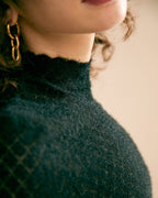 Daphne | Sheer Fit Lace Detail Knit Top