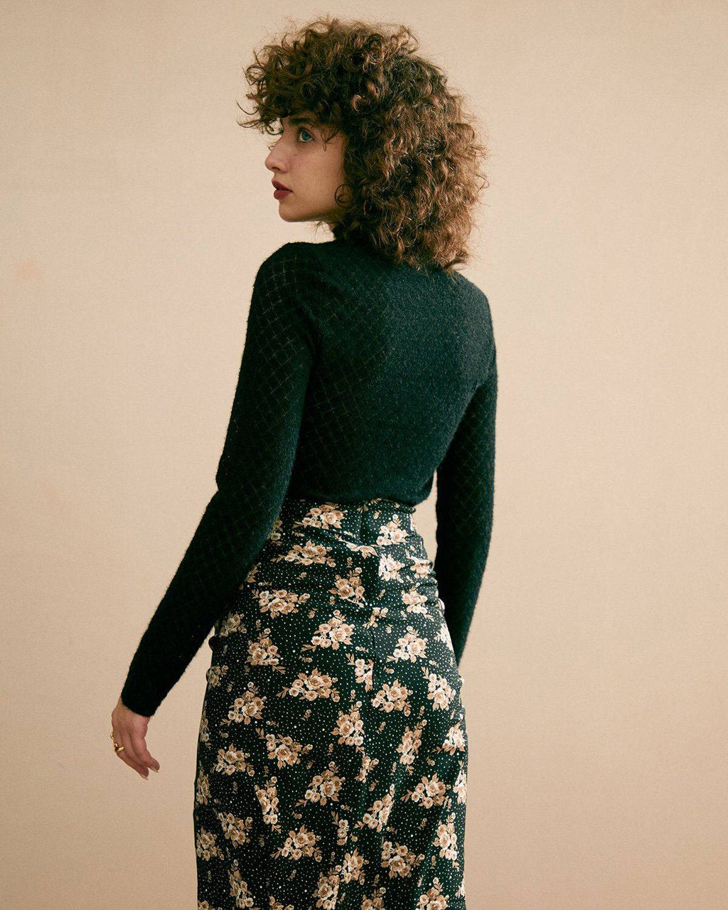 Daphne | Sheer Fit Lace Detail Knit Top