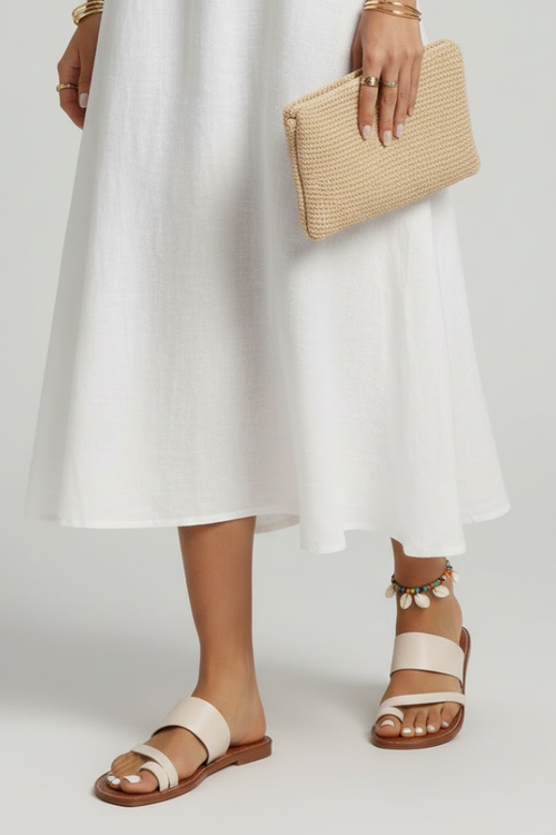 Darcy | Slip-On Buckle Strap Sandals