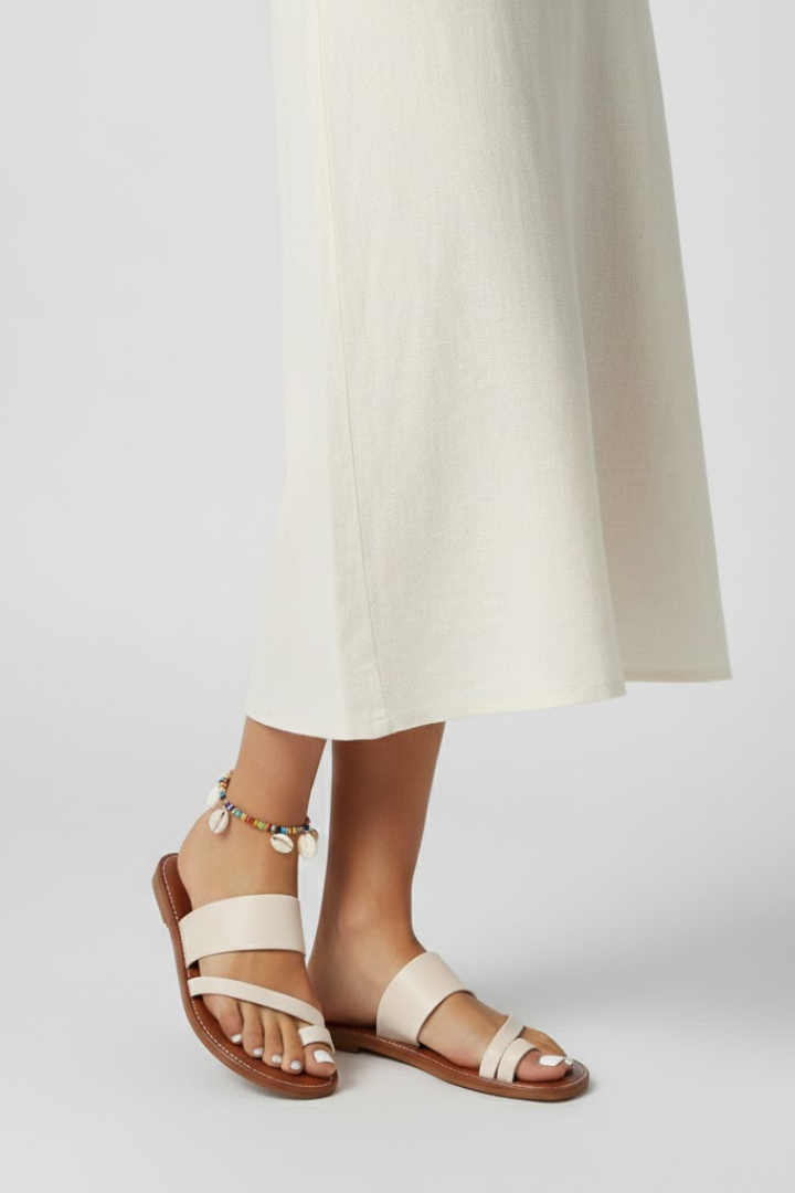 Darcy | Slip-On Buckle Strap Sandals
