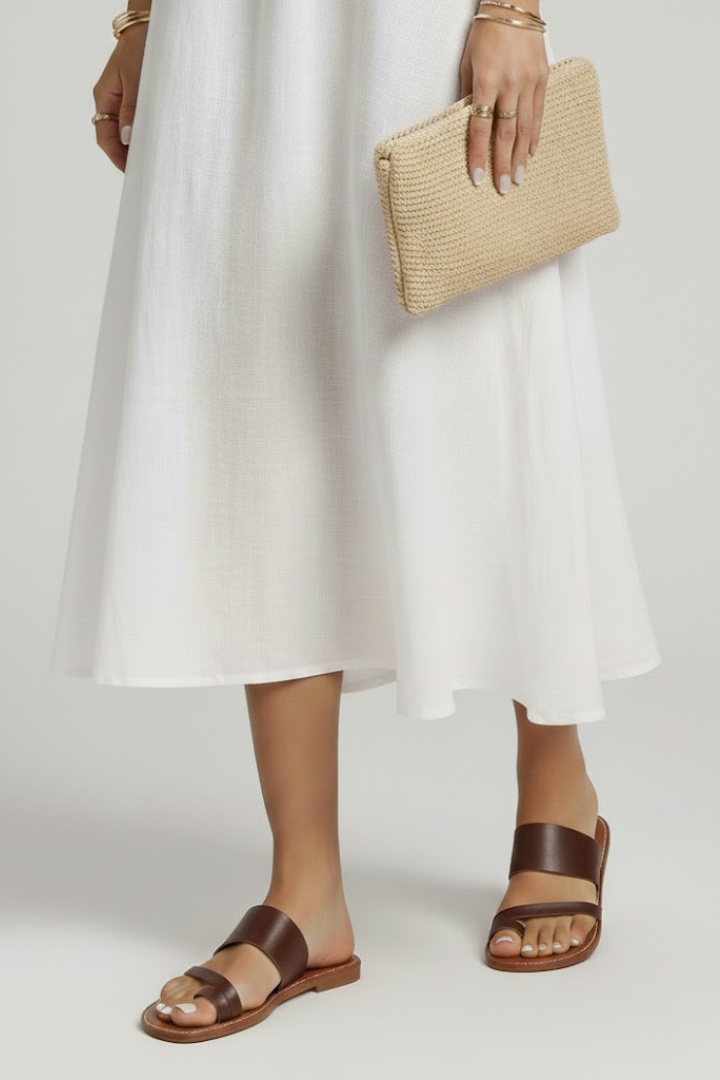 Darcy | Slip-On Buckle Strap Sandals