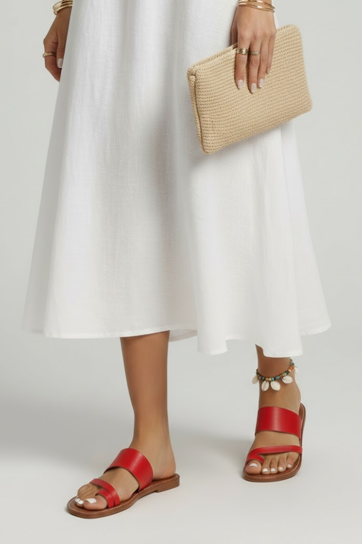 Darcy | Slip-On Buckle Strap Sandals