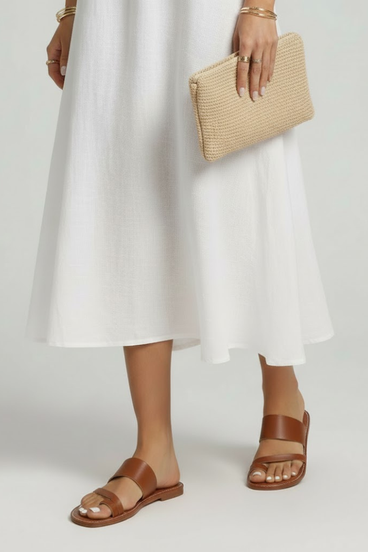 Darcy | Slip-On Buckle Strap Sandals