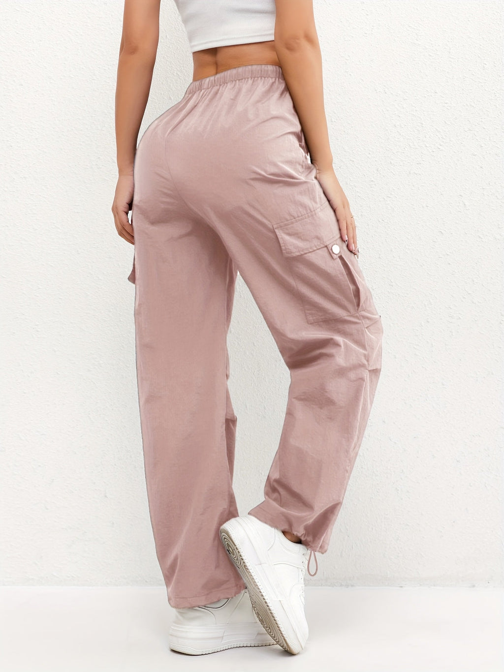 Elena | Relaxed Fit Cargo Pocket Drawstring Pants