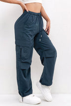 Elena | Relaxed Fit Cargo Pocket Drawstring Pants
