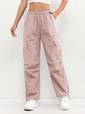 Elena | Relaxed Fit Cargo Pocket Drawstring Pants
