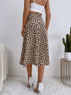 Evangeline | Flowy Wrap Tie Printed Skirt